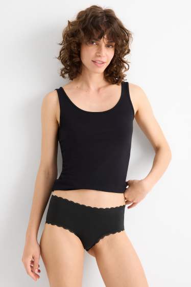 Femmes - Lot de 4 - shortys - noir