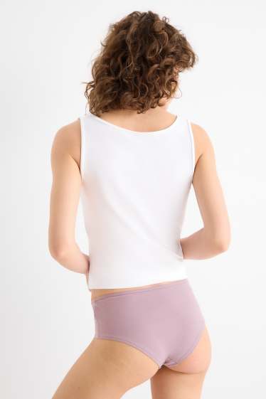 Dames - Set van 4 - hipster - zwart