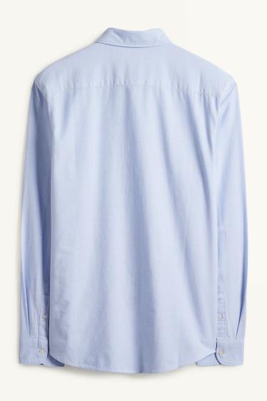 Men - Shirt - regular fit - button-down collar - light blue