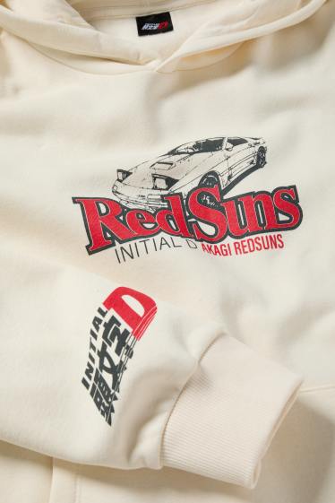 Men - Hoodie - Initial D - light beige