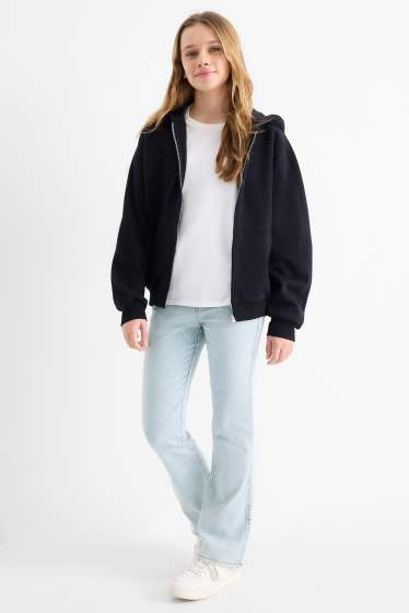 Enfants filles - Flared legging - jean bleu clair
