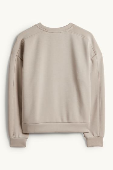Damen - Sweatshirt - hellbeige