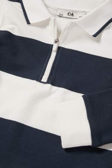 Nen - Polo - de ratlles - blau fosc / blanc trencat