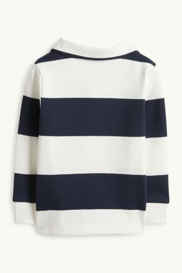 Nen - Polo - de ratlles - blau fosc / blanc trencat