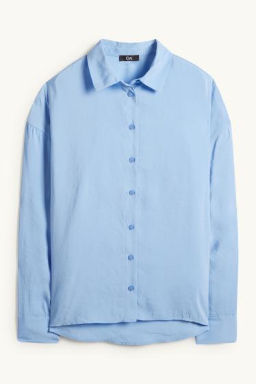 Dames - Blouse - lichtblauw