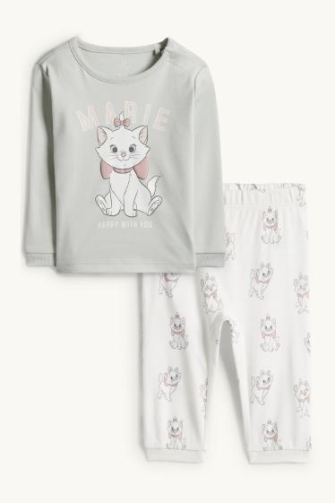 Miminka - dívky - Aristokočky - pyžamo pro miminka - 2dílné - mátově zelená