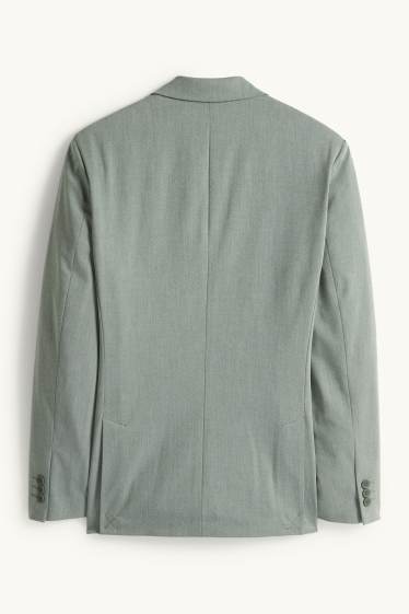 Uomo - Blazer coordinabile - regular fit - tessuto elasticizzato - verde