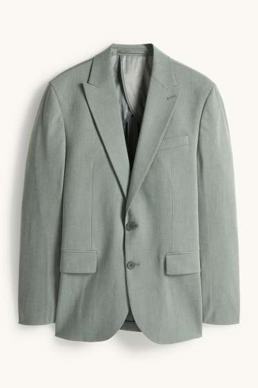 Uomo - Blazer coordinabile - regular fit - tessuto elasticizzato - verde