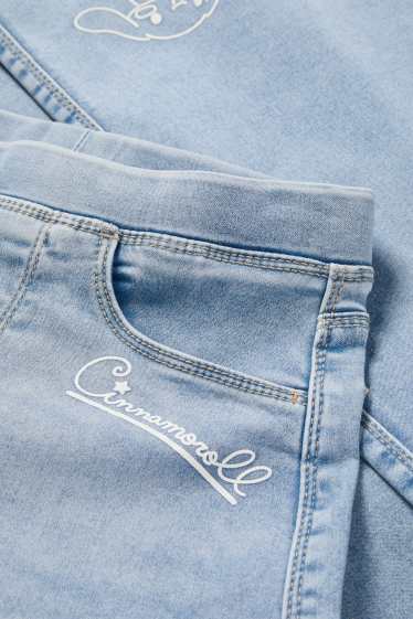 Bambine - Cinnamoroll - jeggings a gamba larga - jeans azzurro