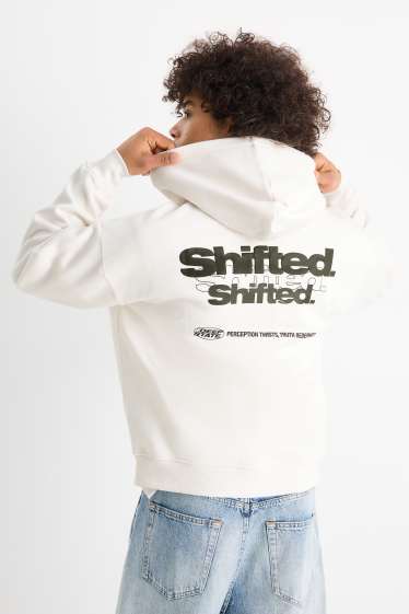 Herren - Oversized-Hoodie - weiß