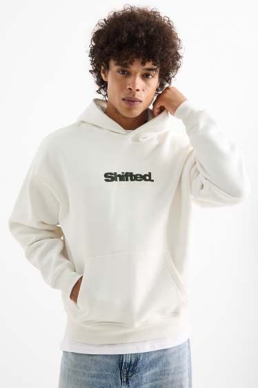 Herren - Oversized-Hoodie - weiß