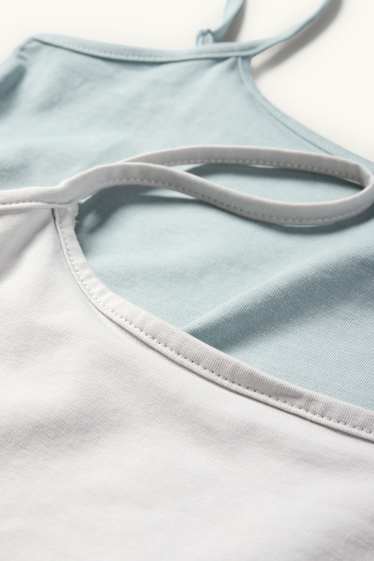 Damen - Multipack 2er - Top - hellblau