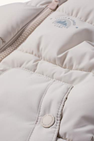 Baby: jongens - Babybodywarmer - waterafstotend - crème wit