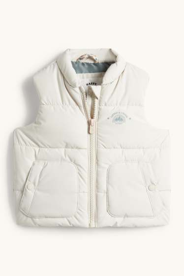 Baby: jongens - Babybodywarmer - waterafstotend - crème wit