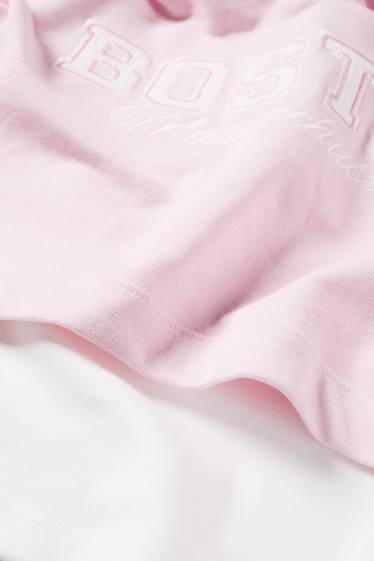 Children Girls - Boston - set - hoodie and top - 2 piece - rose