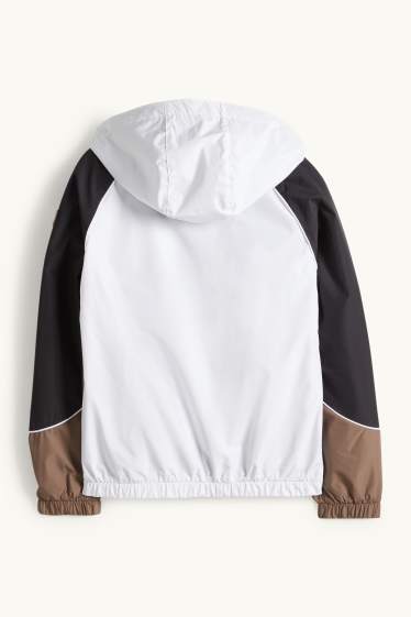 Nen - Jaqueta amb caputxa - marró / blanc trencat