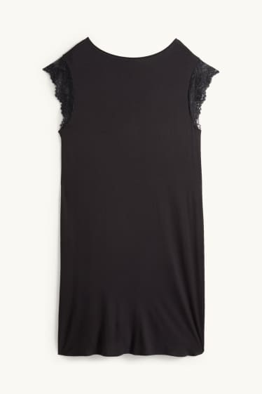 Dona - Camisa de dormir de viscosa - negre