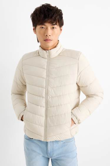 Bărbați - Jachetă matlasată - bej deschis