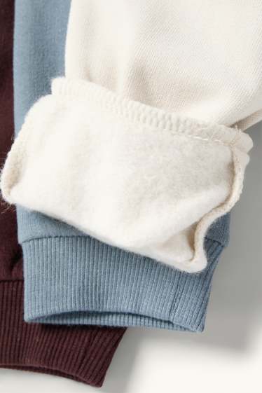 Baby Buben - Multipack 3er - Baby-Jogginghose - blau / beige