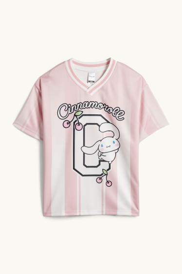 Nena - Cinnamoroll - samarreta de màniga curta - de ratlles - rosa