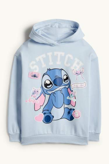 Kinder Mädchen - Lilo & Stitch - Hoodie - hellblau
