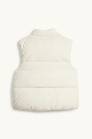 Enfants filles - Gilet sans manches - finition déperlante - blanc crème