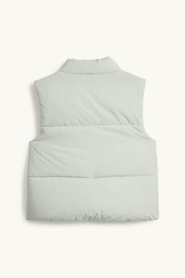 Enfants filles - Gilet sans manches - finition déperlante - vert menthe