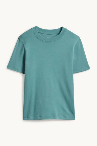 Femmes - T-shirt - slim fit - turquoise