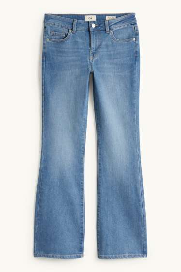 Mujer - Bootcut jeans - low waist - vaqueros - azul claro