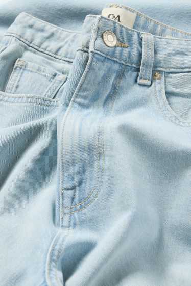 Femmes - Wide leg jean - high waist - jean bleu clair