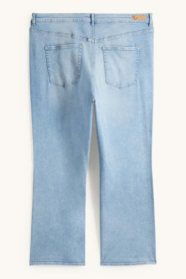 Donna - Jeans svasati - vita alta - LYCRA® - jeans azzurro