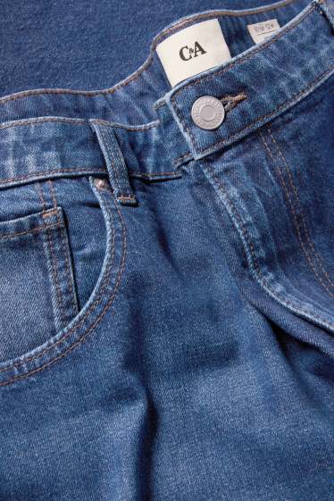 Femmes - Wide leg jean - high waist - jean bleu