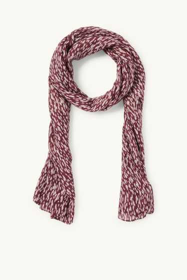 Dámské - Šála - se vzorem - béžová/bordeaux