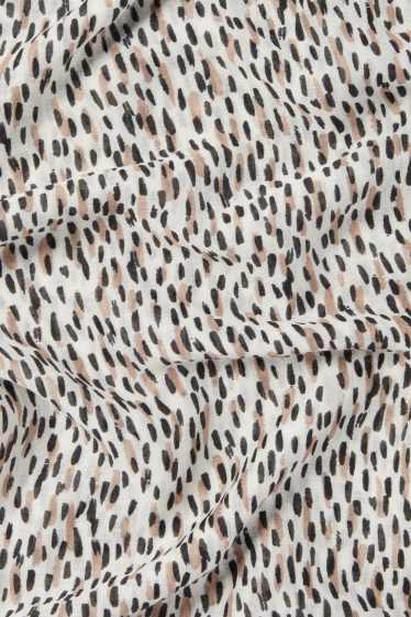 Dámské - Šála - se vzorem - černá/béžová