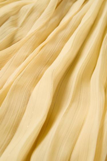 Děti - dívky - Plisovaný overal - s třpytivými efekty - žlutá