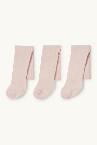 Nadó nen - Paquet de 3 - leotards per a nadó - texturats - rosa