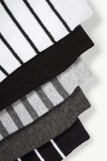 Damen - Multipack 5er - Socken - schwarz / weiss