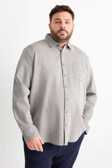 Home - Camisa - regular fit - Kent - texturada - verd