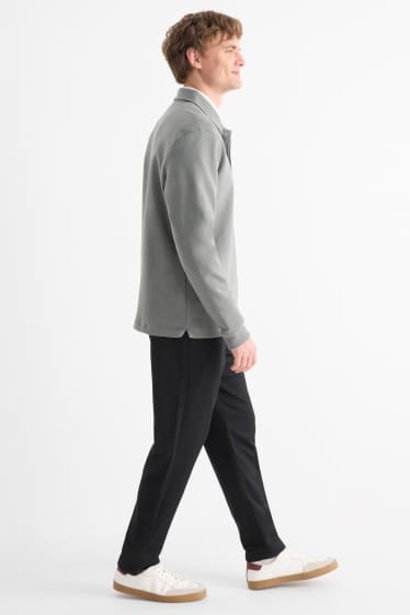 Herren - Chino - Tapered Fit - strukturiert - schwarz