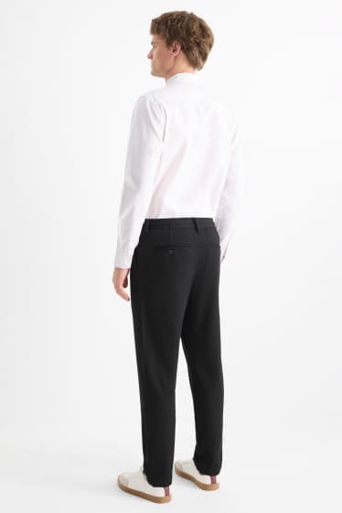 Herren - Chino - Tapered Fit - strukturiert - schwarz