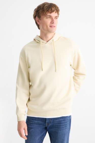 Heren - Hoodie - licht beige