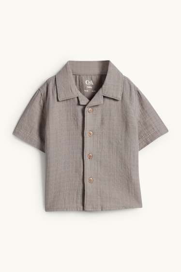 Bébés garçons - Tenue pour bébé - 2 pièces - finition texturée - gris