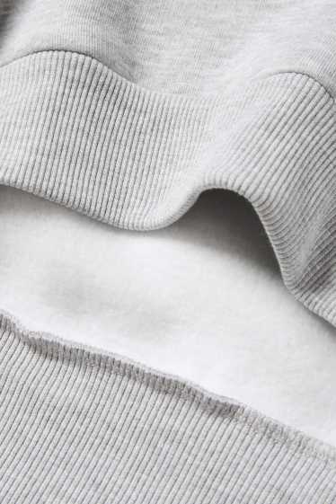 Damen - Oversized-Sweatshirt - hellgrau-melange