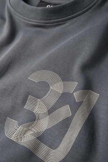 Herren - Funktions-Shirt - Relaxed Fit - dunkelgrau