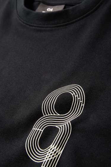 Herren - Funktions-Shirt - Relaxed Fit - schwarz