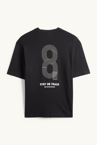 Herren - Funktions-Shirt - Relaxed Fit - schwarz