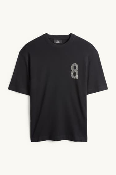 Herren - Funktions-Shirt - Relaxed Fit - schwarz