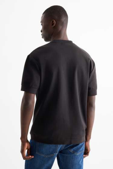 Hommes - T-shirt - relaxed fit - noir