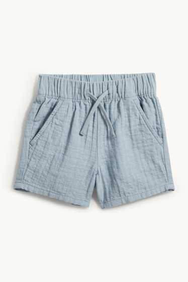 Bébés garçons - Tenue pour bébé - 2 pièces - finition texturée - bleu clair