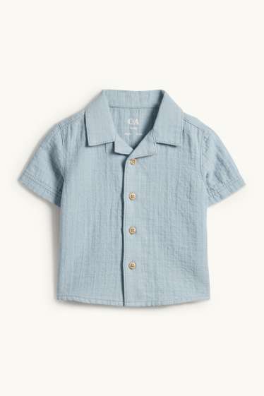 Bébés garçons - Tenue pour bébé - 2 pièces - finition texturée - bleu clair